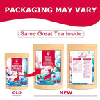 WT WEETEE Hibiscus Tea Bags, Made with 100% Pure Hibiscus Flowers, Natural Caffeine-free Herbal Tea, Tangy & Refreshing, Brew Hot or Iced