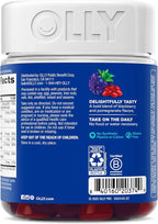 OLLY Men's Multi Gummies, Supports Overall Wellness,* Vitamins A, C, D, E, Bs & Zinc, BlackBerry Blitz Flavored, 65 Day Supply - 130 Count