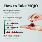 Mojo Extra Strength Focus Gummies with Lion’s Mane, Cordyceps, Ginseng & L-Theanine - Mushroom Gummies Brain Supplement for Adults, Memory/Energy Support, Focus Fuel, Yuzu Lime (2 Pack)