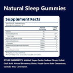 ZAYMAN Melatonin Free Sleep Gummies, Natural Sleep Aid Gummies with L-Theanine, Magnesium Glycinate, Valerian Root, Passionflower - Sugar Free, Strawberry Flavor, Vegan, 60 Count