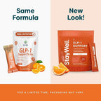GLP-1 Supplement | Natural GLP-1 Production | GLP 1 Booster Drink Mix to Control Appetite and Cravings | Great Tasting Metabolic Support - Yerba Mate, Garcinia Cambogia, Berberine [Orange]