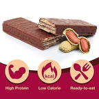 ProtiDIET Peanut Wafer Protein Bars - Low Sugar, Low Fat, High Protein Peanut Butter Wafer Bars, Perfect On the Go Meal Replacement Bar and Nutritional Snack - 7 Peanut Butter Wafers Per Box