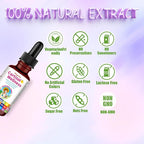 Cortisol Supplement Drops, 18-in-1 Cortisol Detox w. Magnesium Glycinate&Ashwagandha, L-Theanine, Phosphatidylserine, Hormone Balanced for Women, Mood Focus, Promote Seep