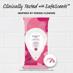 Summer's Eve Sheer Floral Feminine Wipes, Gentle pH-Balanced Formula Helps Control Vaginal Odor, Resealable Pack, 32 Wipes, Pack of 4