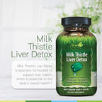 Irwin Naturals Milk Thistle Liver Detox - 60 Liquid Softgels - Supports Liver Health with Dandelion, Artichoke, Turmeric & Green Beet Root