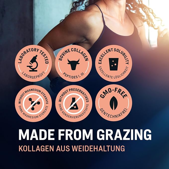 WoldoHealth Collagen Peptides Powder 50 Servings - Grass Fed & Pasture Raised, Unflavored, Dissolves Easily in Hot & Cold Drinks, Supports Hair, Skin, Nails, Bones & Joints