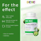 Liver Detox Supplement,30000mg Milk Thistle Turmeric Tablet,Stay up Late – Supports Liver Health – 60 Tablets