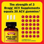 Bragg Organic Apple Cider Vinegar Capsules with Vitamin D and Zinc - 90 Count - Supports Immune System