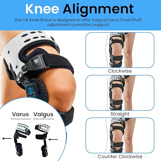 Comfyorthopedic Men & Women UPGRADED OA Unloader Knee Brace, Medial Arthritis Pain & Osteoarthritis Offloader, Best Bone on Bone Cartilage Joint Support L1851 L1843 Built-in Hex Key, Right
