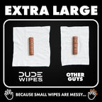 DUDE Wipes Odor Destroyer Flushable Wipes - Extra-Large Adult Wet Wipes - 6 Pack (288 Count) - Deodorizing, Lightly Scented, Controls Odor for up to 24 Hours - Septic and Sewer Safe
