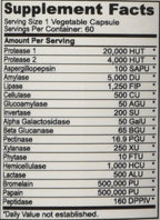 DrFormulas Digestive Enzymes for Bloating Relief, Gas, Lactose Intolerance, Digestion Support with Lactase, Amylase, Lipase, Bromelain, Protease, 60 Capsules