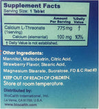 BioCalth® Chewable L-threonate Calcium Tablets, Strawberry Flavor, Patented Calcium Supplement