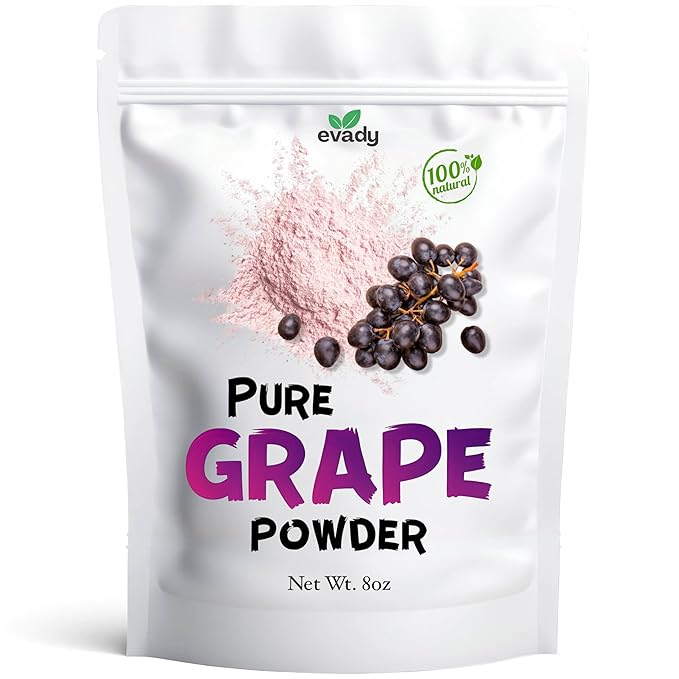Grape Powder 8 oz - Natural Skin Seeds Pulp Powder, Great for Cooking and Drinks