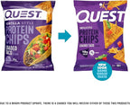 Quest Nutrition Loaded Taco Tortilla Style Protein Chips, 19g Protein, 4g Net Carb, Low Carb, Gluten Free, 1.1 oz (Pack of 12)
