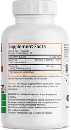 Bronson Vitamin K2 (MK7) with D3 Extra Strength Supplement Bone Health Non-GMO Formula 10,000 IU & 120 mcg MK-7 Easy to Swallow D K, 60 Capsules