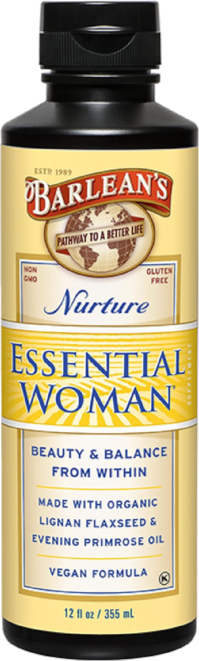 Barlean's Organic Oils, The Essential Woman, 12-Ounce Bottle