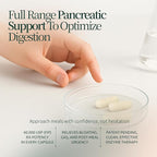 Digestive Enzymes | 40,000 USP Lipase - Prescription Strength Pancreatic Enzyme Replacement Formula for Fat Digestion, Gut Health & Nutrient Absorption - Fermented, Vegan, High Potency