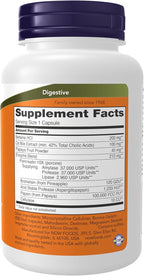 NOW Supplements, Super Enzymes, Formulated with Bromelain, Ox Bile, Pancreatin and Papain, Super Enzymes,90 Capsules