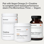 Momentous Vegan Protein Powder - 20 g Plant-Based Protein - NSF Certified for Sport - Vegan - GMO Free - Gluten-Free - 12 Servings for Essential Everyday Use - Cappuccino
