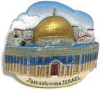 WitnyStore Tiny Dome of The Rock at Al-Aqsa Mosque Old City of Jerusalem, Israel Western Asia Tourist Attractions Resin Refrigerator Magnet Traveler Souvenir Gift Memento 3D Fridge Magnets