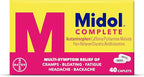Midol Complete Menstrual Pain Relief Caplets with Acetaminophen for Period Cramps, and Menstrual Symptom Relief - 40 Count (Pack of 3) (Packaging May Vary)