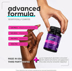 Magnesium Glycinate 1160mg + Aloe Vera, D3 & K2 Complex 90 Capsules - High Absorption, Non-Laxative - Supports, Muscle Function & Healthy Metabolism Chelated Formula