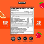 Airborne Kids 500mg Vitamin C Gummies, Kids Immune Support Zinc Gummies with Powerful Antioxidants VIT C & E - 63 Gummies, Assorted Fruit Flavor (Pack of 2)