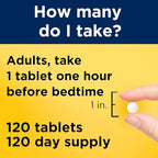 Nature Made Melatonin 3mg Sleep Aids for Adults, 100% Drug Free Sleep Aid, Sleep Supplements, 120 Tablets, 120 Day Supply