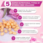 ZHPHK Multi Collagen Peptides for Women 2000mg Hydrolyzed Collagen Peptides Pills from Type I II III V X with Hyaluronic Acid Better Absorption with Vitamin C Support Skin Hair Nail | 120 Count