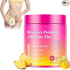 Her Juicy Feminine Probiotics Gummies, Women's Probiotic with Slippery Elm, Pineapple Gummies Support Women PH Balance and Vaginal Wellness, Gut Health & Immune System, 60 Gummies