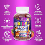 Probiotic for Kids - Natural Immune Support & Digestive Health Supplement - Nature's Daily Children's Probiotic Gummy for Ages 4+ Vegan, Gluten, Soy & Dairy Free - Berry Flavored - 120 Gummies