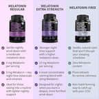 12-in-1 Melatonin Sleep Capsules - Natural Sleep Aids for Adults with Melatonin 5mg and Magnesium Glycinate 500mg, Sleep Aid with Ashwagandha, L Theanine, Valerian Root, GABA, 5-HTP (90ct, Pack of 2)