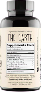 Joy-Filled Mood Support Supplement - 7 Herb Complex + St. Johns Worts (120 Ct) | Stress Relief Supplement with Rhodiola Rosea, Eleuthero | Helps Calm The Mind & Body | 100% Plant-Based Happy Pills