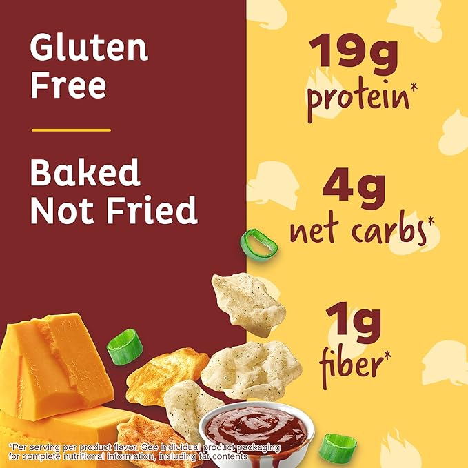 Quest Nutrition Protein Chips Variety Pack, BBQ, Cheddar & Sour Cream, Sour Cream & Onion, High Protein, Low Carb, 1.1 oz (Pack of 12)