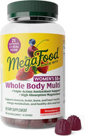 MegaFood Whole Body 55+ Womens Multivitamin - Multivitamin for Women - Vitamin D3 K2, Magnesium Citrate, Biotin & Folate - Bone Health - Brain, Heart & Immune Support - 90 Gummies, 30 Servings