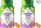 Vitafusion Kids Melatonin Gummy Supplements,Tropical Peach Flavored Sleep Support Supplements (1),50 Count (Pack of 2)