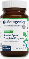 Metagenics SpectraZyme Enzyme Complex - Plant-Based Digestive Enzymes for Protein, Fat & Carbohydrate Breakdown - Supports Indigestion, Bloating & Colon Health* - Gluten-Free, Vegan - 60 Capsules