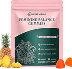 Premium Feminine Balance Gummies - Women's pH Balance & Vaginal Probiotics Support with Immune Support - Vegan, Gluten-Free - Hawaiian Pineapple Flavor - 60 Count