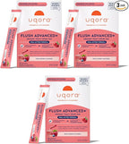 Uqora Flush Advanced+ - Helps Reduce Risk of Recurrent UTI** - with Cranberry, D-Mannose, Vitamin C, Vitamin B6 & Potassium - Gluten-Free & Vegan - Triple Berry Flavor - 10 Packets (3 Pack)
