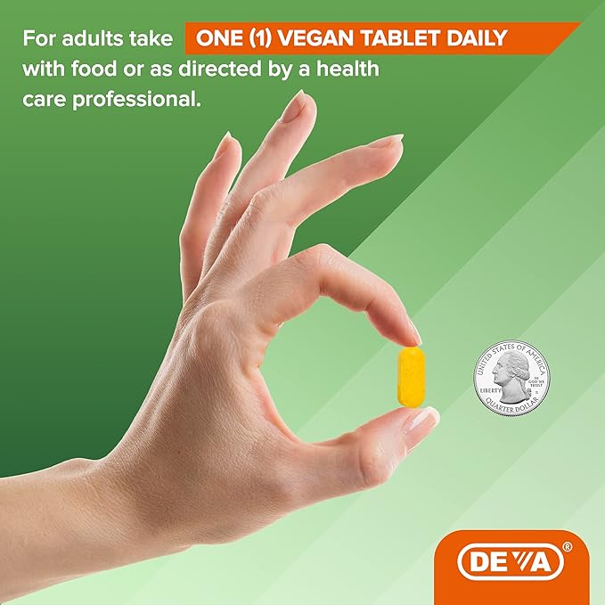 DEVA Vegan Glucosamine-MSM-CMO & Turmeric Supplement - Gluten Free Plant Based Nutritional Supplement - 90 Tablets (Pack of 2)