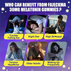 30mg Melatonin Gummies Supplement: Extra Strength Plus Magnesium Ashwagandha L-Theanine Chamomile Valerian GABA Vitamins B6 B12 D3 for Natural Zzz - Sugar Free for Nighttime Adults(120Count)