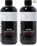 Tranont Glow Liquid Collagen for Women | Multi Collagen Peptides with Hyaluronic Acid & Biotin | Hair, Skin & Nail Support | Hydrolyzed Collagen Shot | Strawberry Banana | 30 fl oz