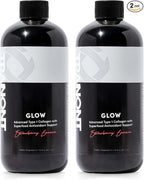 Tranont Glow Liquid Collagen for Women | Multi Collagen Peptides with Hyaluronic Acid & Biotin | Hair, Skin & Nail Support | Hydrolyzed Collagen Shot | Strawberry Banana | 30 fl oz