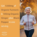 Thomas' all-natural Remedies Turmeric Curcumin and Ginger with Black Pepper, Organic Turmeric Joint Support Supplement- 95% Curcumin - NO fillers, Vegan - 120ct