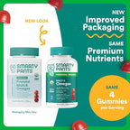 SmartyPants Organic Prenatal Vitamins for Women,Multivitamin Gummies: Biotin,Methylfolate,Omega 3 (ALA),Vitamin D3,C,Vitamin B12,B6,A,K2 & Zinc,Choline,Vegetarian,(30 Day Supply),120 Count(Pack of 2)