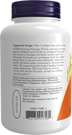 NOW Foods Supplements, Evening Primrose Oil 1000 mg, Cold Pressed, Hexane Free, Vegan Formula, 90 Veg Softgels