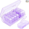 AUVON XL Weekly Pill Organizer 2 Times a Day, Pill Box 7 Day with One-Side Large Openings for Easy to Use, Black Privacy Protection AM PM Pill Case for Medication, Vitamins, Fish Oils, Supplements