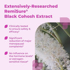 Remifemin Menopause Symptoms Relief - Clinically Proven Ingredients - Menopause Supplements - Black Cohosh - Estrogen-Free - Made in Germany - 60 Tablets