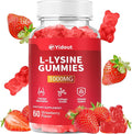 L-Lysine 1000mg Gummies for Immune Support & Skin Health -Chewable Lysine Supplement for Adults, Sugar-Free, Natural Strawberry Flavor, Gluten-Free (60 Count（Pack of 1）)