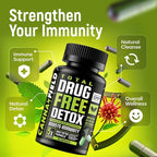Detox and Liver Cleanse - USA Made - 5-Days Natural Toxins Remove – Best Pills to Pass Test - Premium Detox Supplement - 30 Capsules